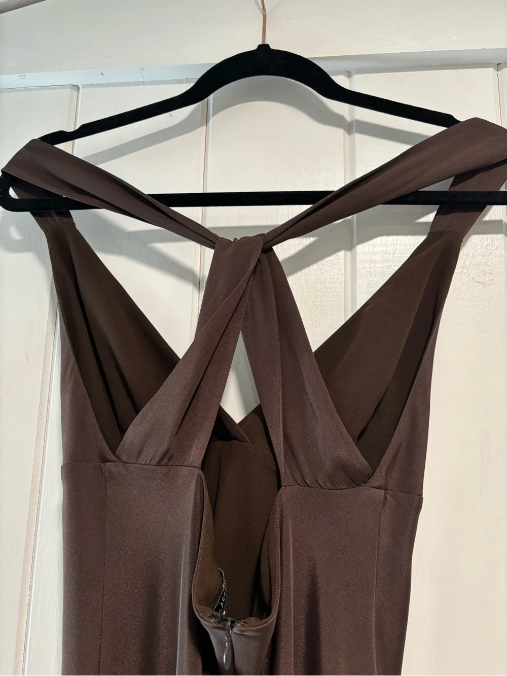 Rare! Vintage J.Crew Chocolate Brown Silk Dress
